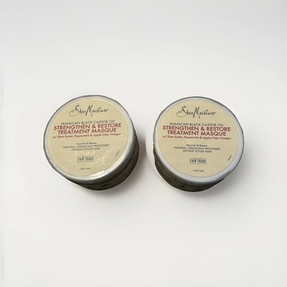 Shea Moisture Jamaican Black Castor Oil Strengthen & Restore Treatment Masque x2